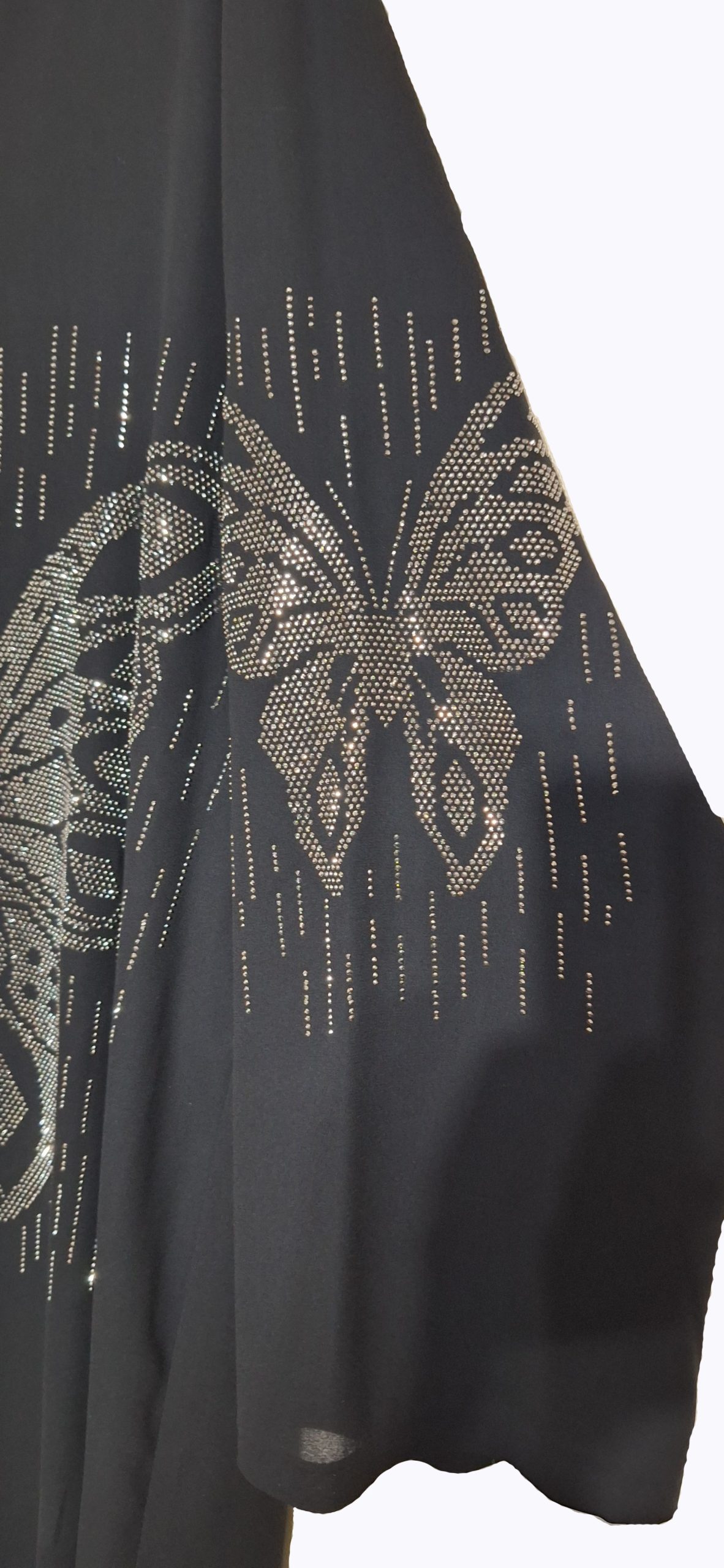 مانتو عبایی نگین کاری شده - Image 2